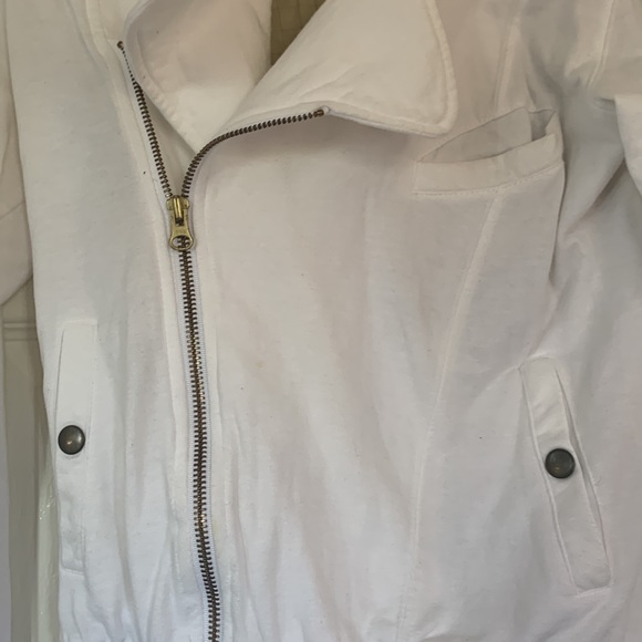 Mike & Chris | White Jersey Motorycle Jacket - Picture 5 of 8